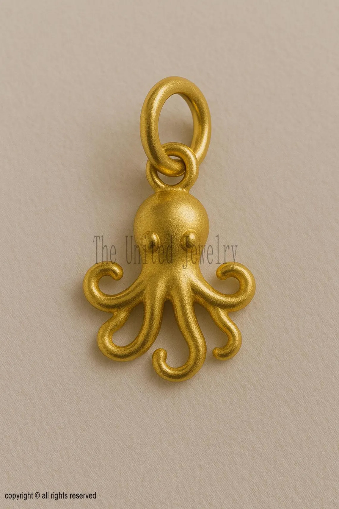 Handmade Sterling Silver Octopus Pendant - Nautical Jewelry