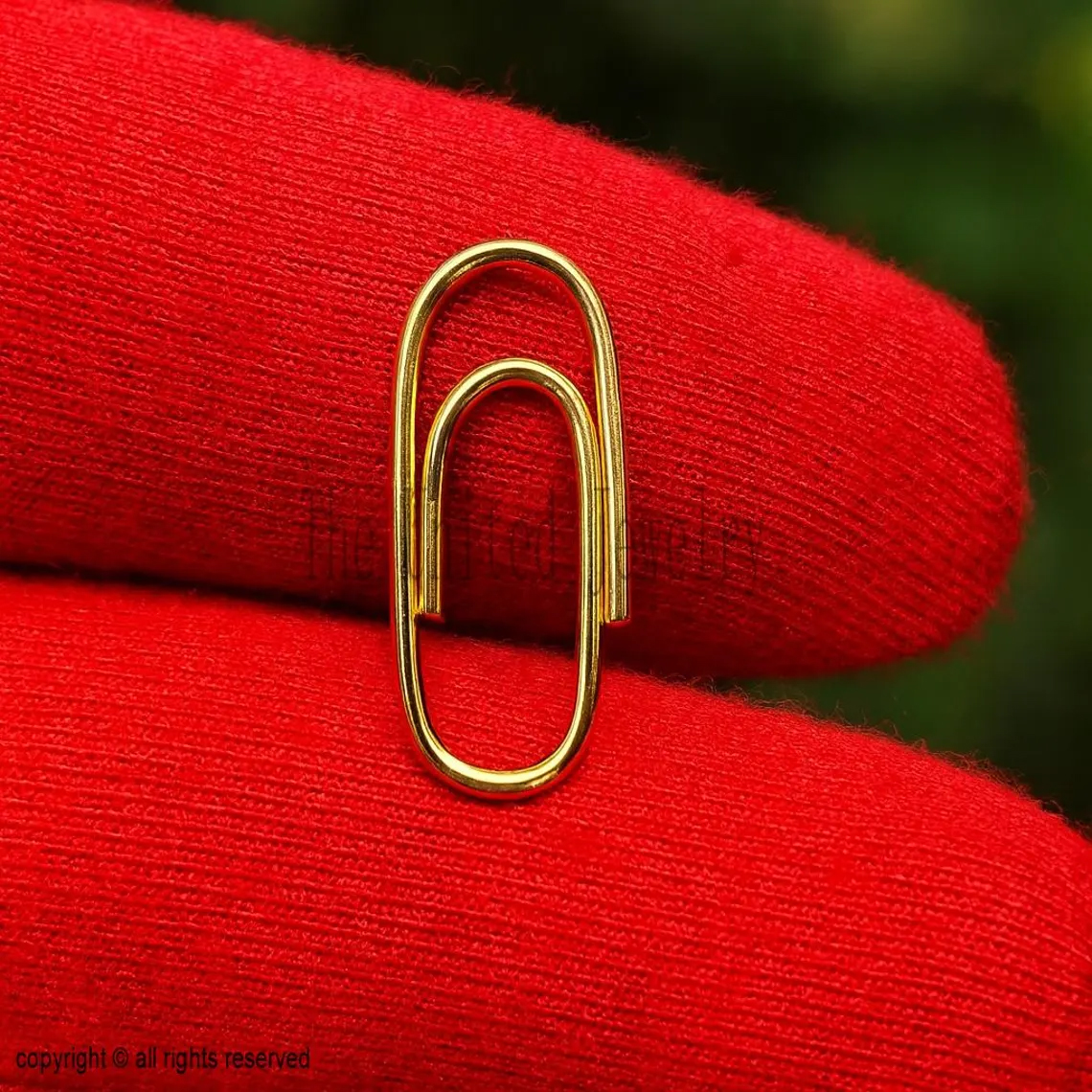 Handmade 14k Gold Durable Paper Clip Enhancer Jewelry