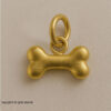 Sterling Silver Dog Bone Charm | Minimalist Puppy Pendant
