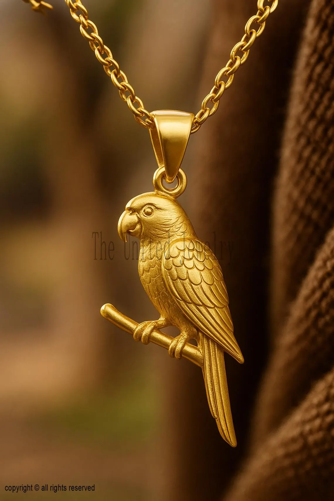 925 Sterling Silver Parrot Pendant – Nature Inspired Bird Jewelry