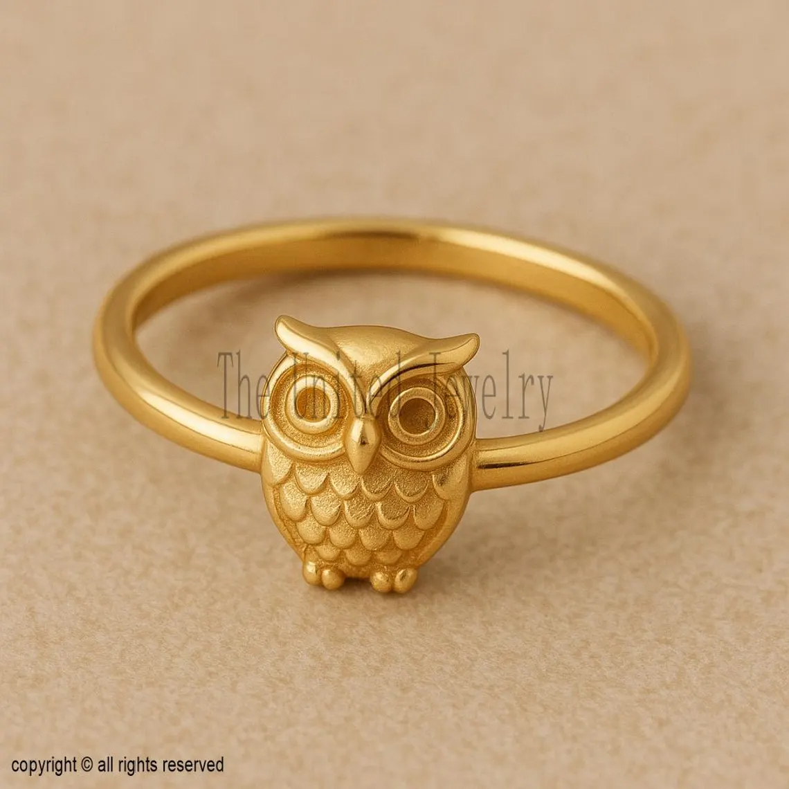 Sterling Silver Owl Ring | Dainty Bird Jewelry | Nature-Inspired Adjustable Band | Gift for Owl Lovers
