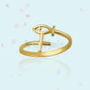 Handmade Jesus Cross Fish Ring 925 Sterling Silver Jewelry