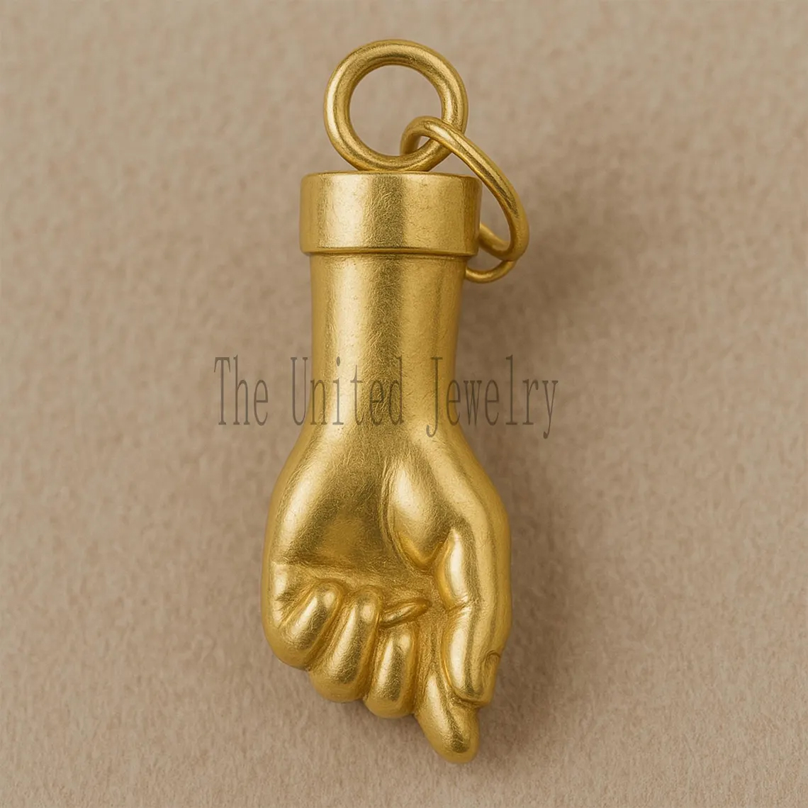 Hand Figa Pendant – 925 Sterling Silver, Gold Plated Good Luck Charm, Protective Talisman Jewelry
