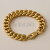 18K Gold Plated Sterling Silver Cuban Link Bracelet