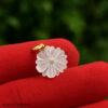 Handmade 925 Sterling Silver Designer Crystal Flower Diamond Charm Pendant Necklace Jewelry