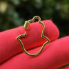 Hamsa Hand Shape Carabiner Clasp Lock Jewelry Findings 925 Sterling Silver