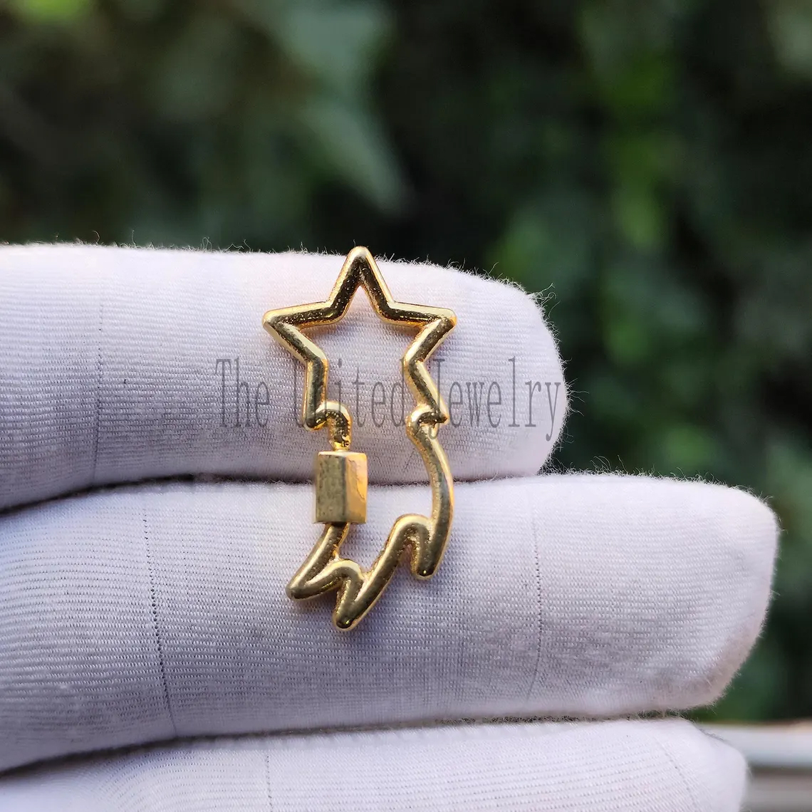 Star Carabiner Clasp Lock Jewelry Findings 925 Sterling Silver Jewelry