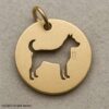 925 Sterling Silver Dog Pendant Necklace | Gold Plated Cut Out Pet Charm