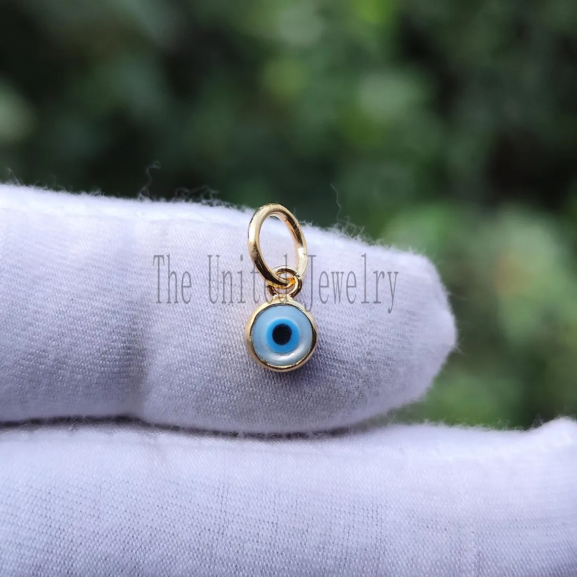 Evil Eye 925 Sterling Silver Handmade Minimalist Charm Pendant Jewelry