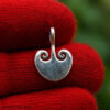 Vintage Sterling Silver Sign Charm Pendant (15mm)