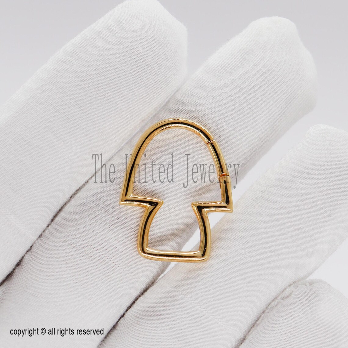 Handmade Mushroom Shape Charm Holder Lock Jewelry Findings 925 Sterling Silver