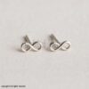 925 Silver Infinity Stud Earrings | Minimalist Jewelry