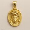 925 Sterling Silver Jesus Pendant | Gold Plated Religious Necklace