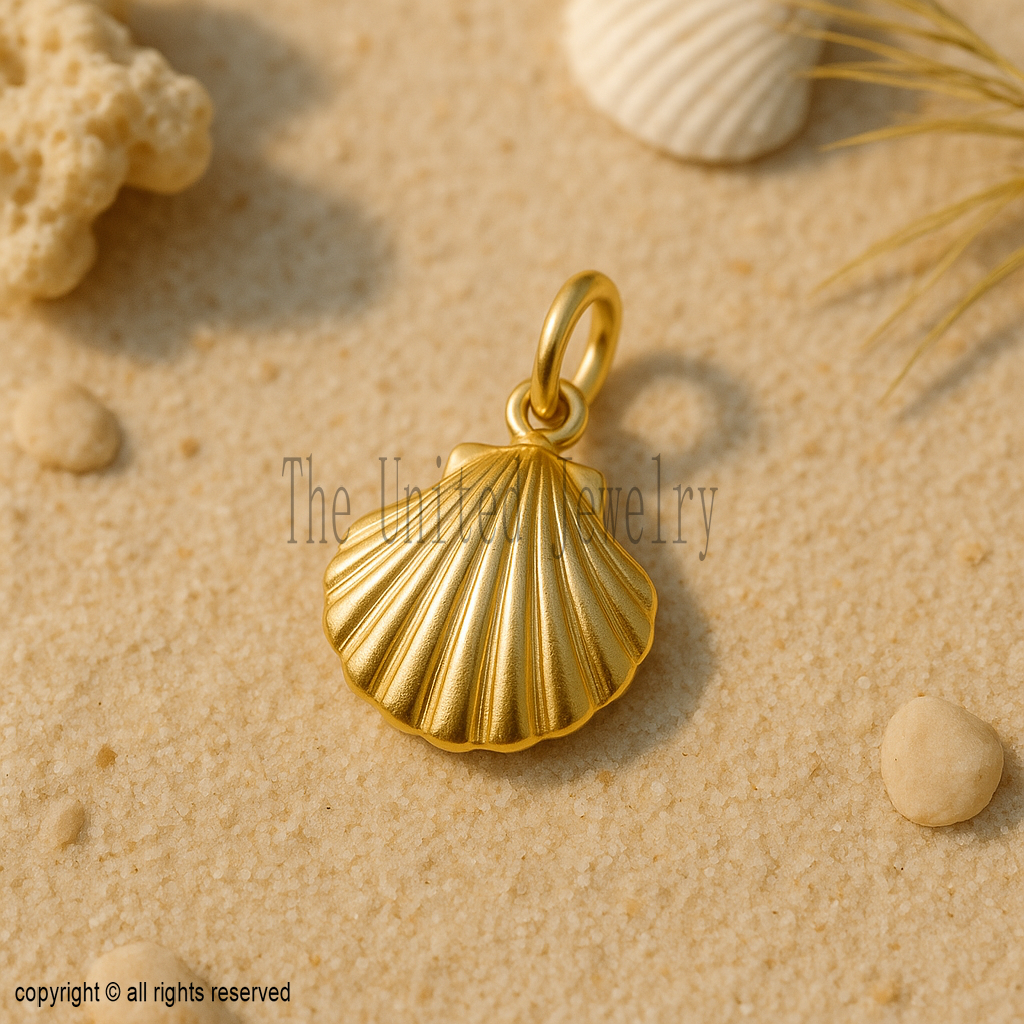 Scallop Shell Pendant Charm