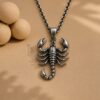 Handmade 925 Sterling Silver Scorpion Charm Pendant Jewelry