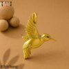 Gold Plated 925 Sterling Silver Bird Pendant Necklace, Flying Bird Charm