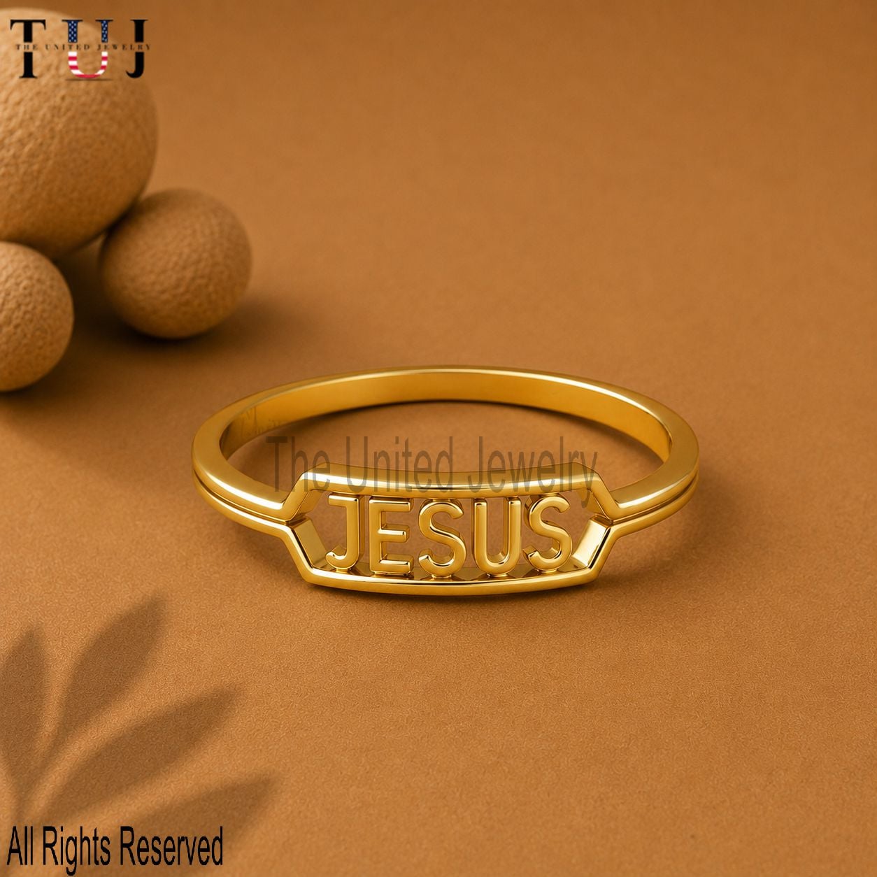 Handmade JESUS Ring 925 Sterling Silver Jewelry