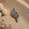 Handmade Diamond Ring 925 Sterling Silver Lobster Clasp Lock Jewelry