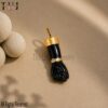 Carved Black Onyx Figa Hand Lucky Charm Pendant 925 Sterling Silver Jewelry