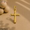 Sterling Silver Cross Pendant | Classic Religious Jewelry | Minimalist Faith Symbol Charm for Necklace