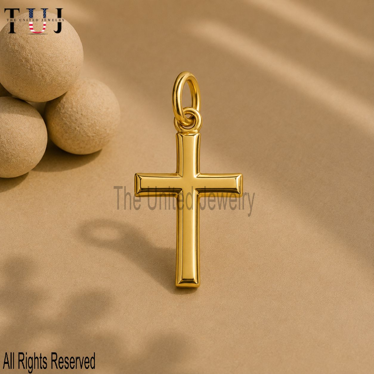 Sterling Silver Cross Pendant | Classic Religious Jewelry | Minimalist Faith Symbol Charm for Necklace