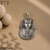 Handmade Sterling Silver King Tut Pharaoh Pendant: Ancient Egyptian Amulet