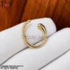 Handmade Pave Diamond Round Snake Clasp Lock Jewelry