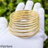 Handmade Round Bangles In 925 Sterling Silver Jewelry