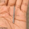 Natural Pave Diamond Handmade Spike Pendant 925 Sterling Silver Jewelry