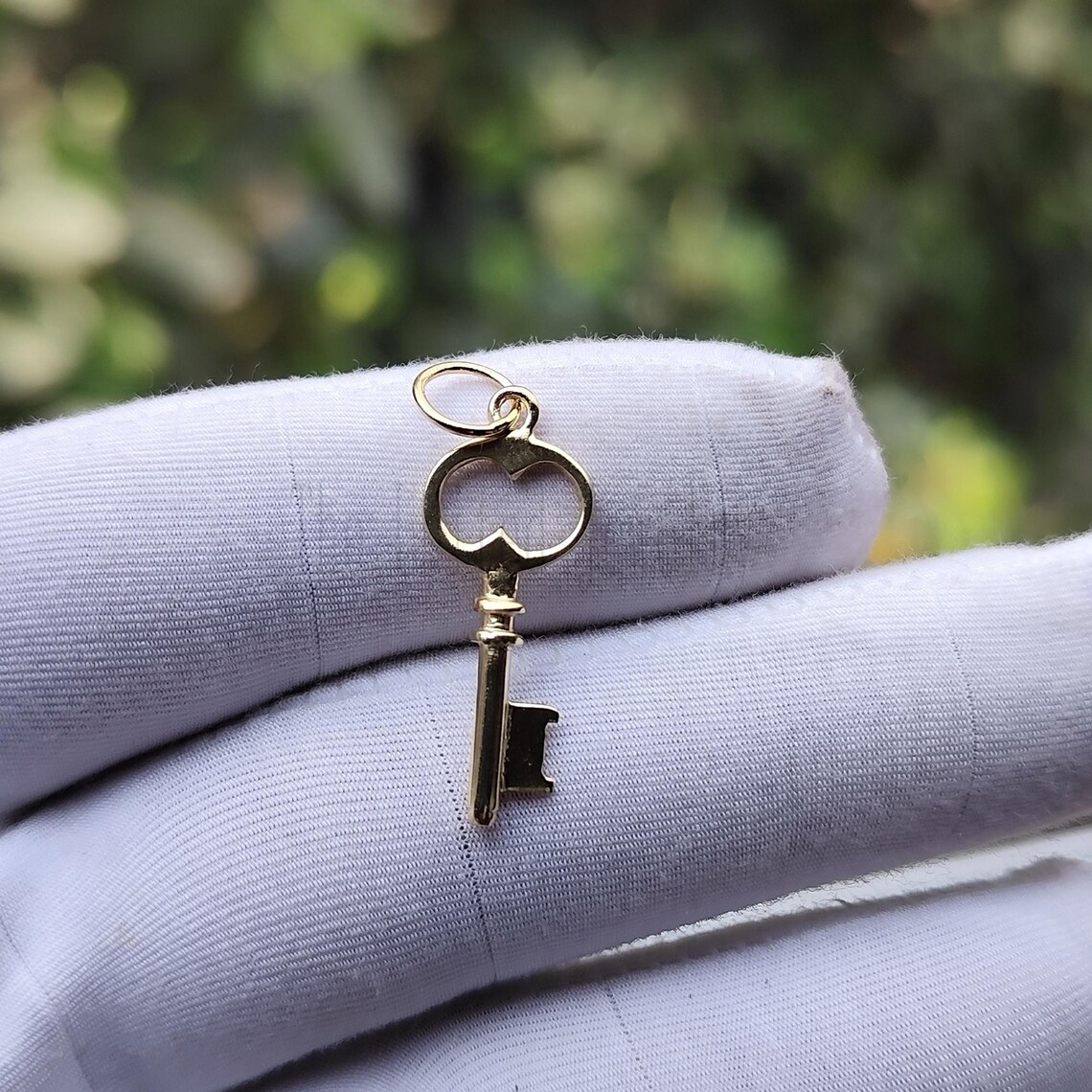 925 Sterling Silver Key Charm Pendant Jewelry