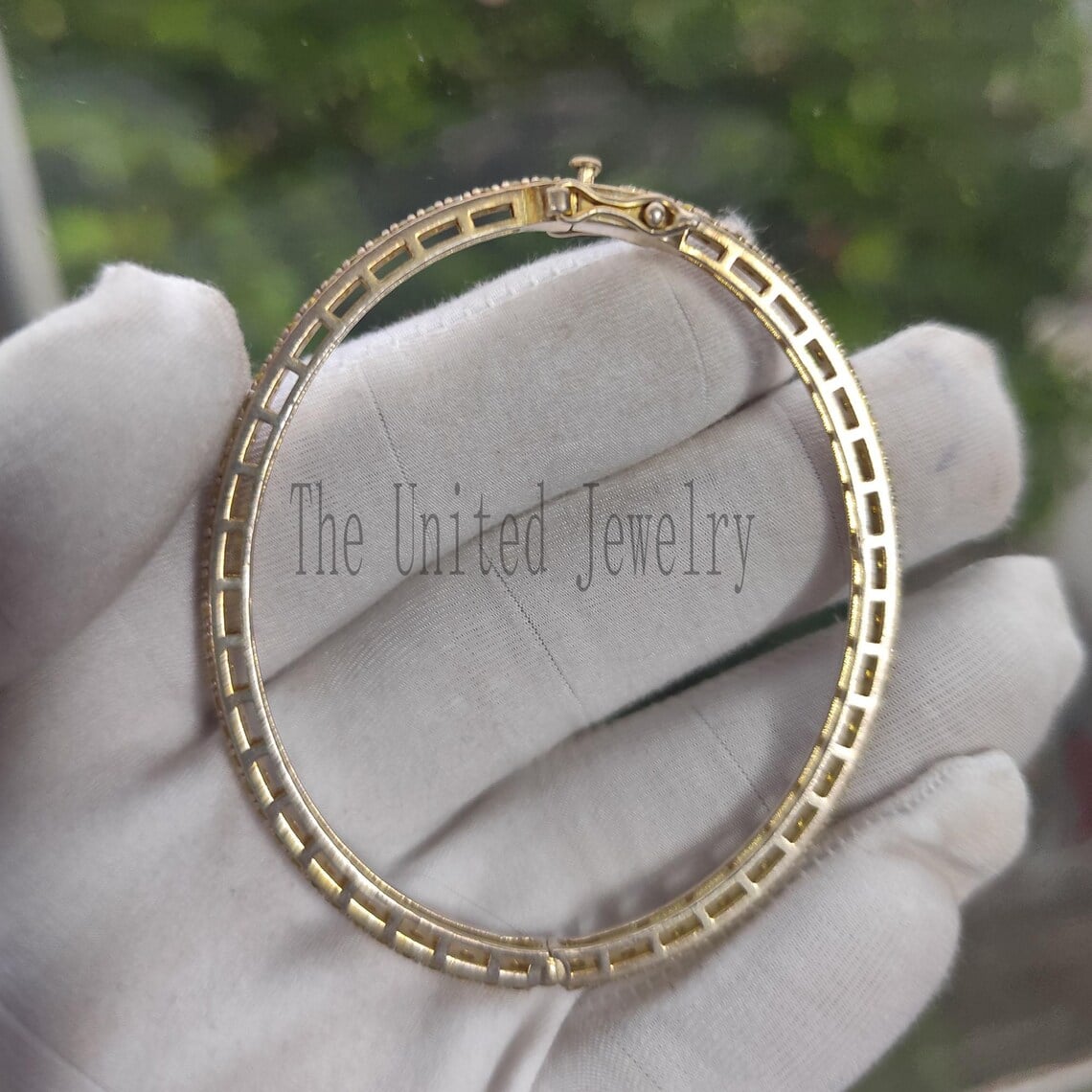 Yellow Sapphire Handmade Oval Shape Bracelet In 925 Sterling Silver Jewelry