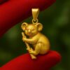 Sterling Silver Koala Pendant • Australian Wildlife Necklace