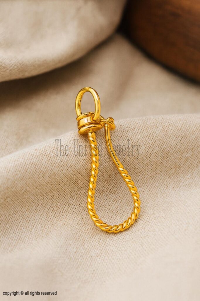 Hook Charm Holder Lock 925 Sterling Silver Findings