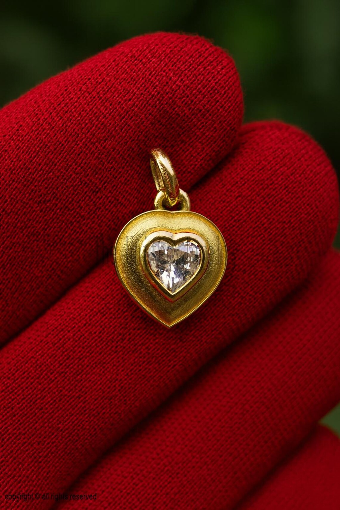 moissanite Heart 925 Sterling Silver Handmade Heart Pendant Jewelry