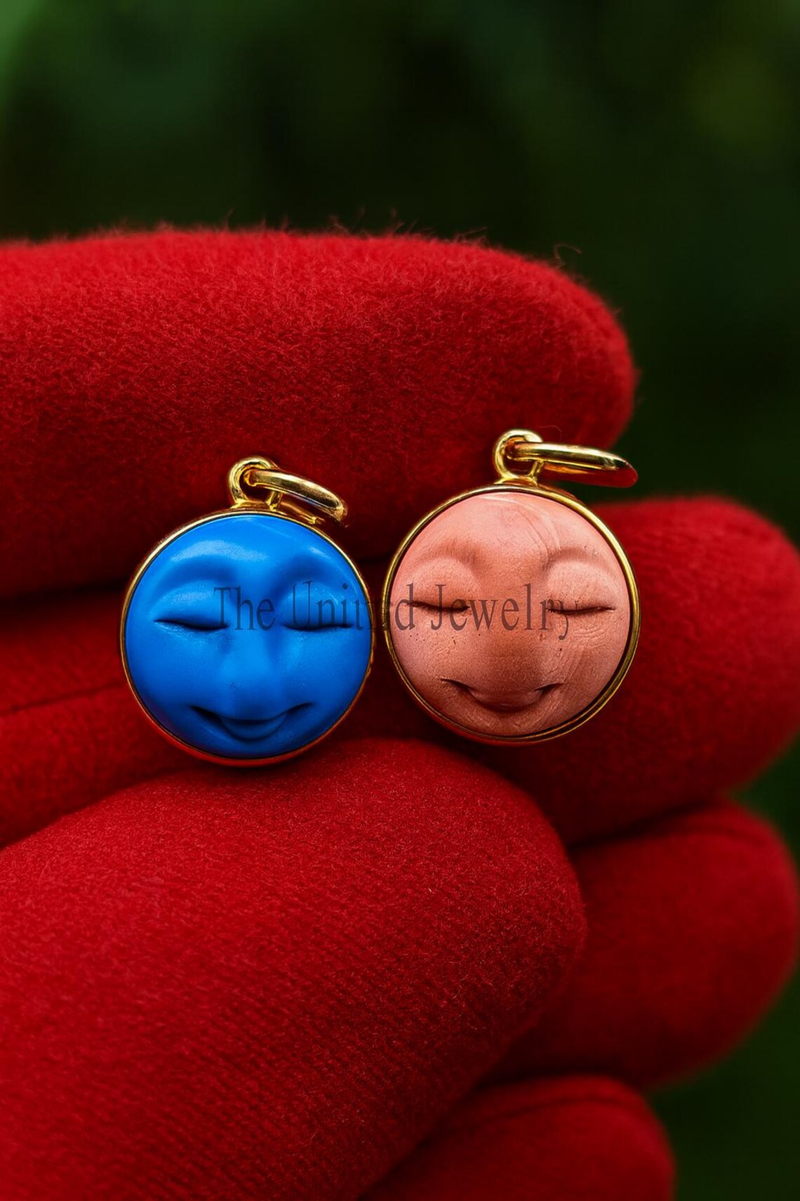 Handmade 925 Sterling Silver Designer face Charm Pendant Necklace Jewelry