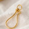 Hook Charm Holder Lock 925 Sterling Silver Findings