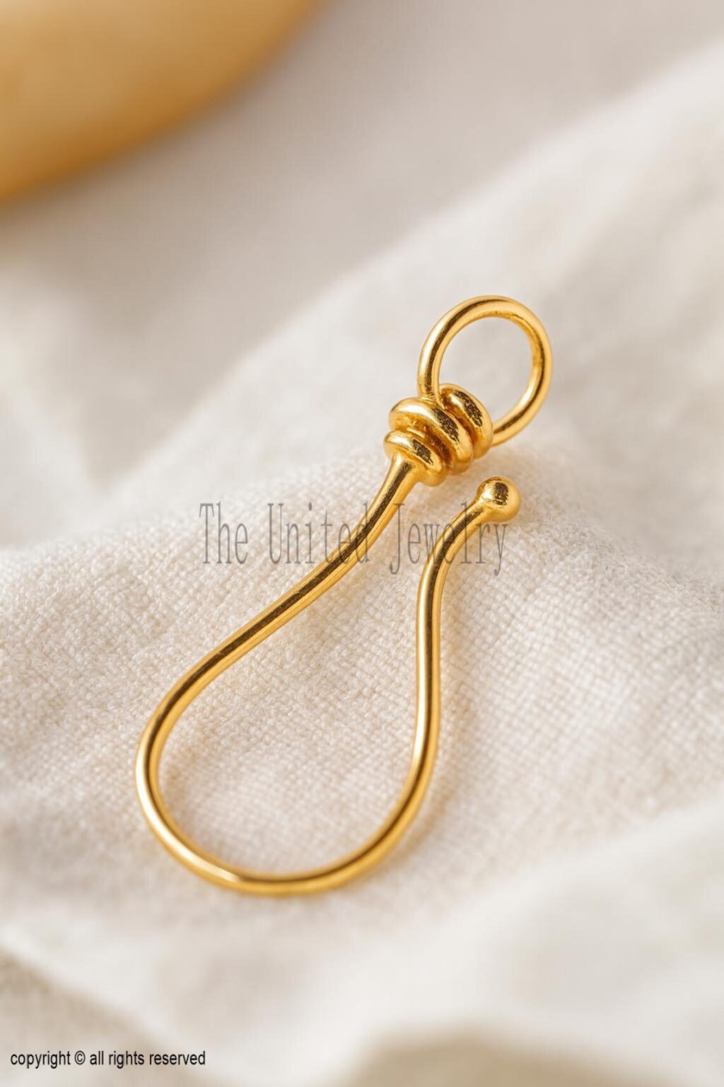 Hook Charm Holder Lock 925 Sterling Silver Findings