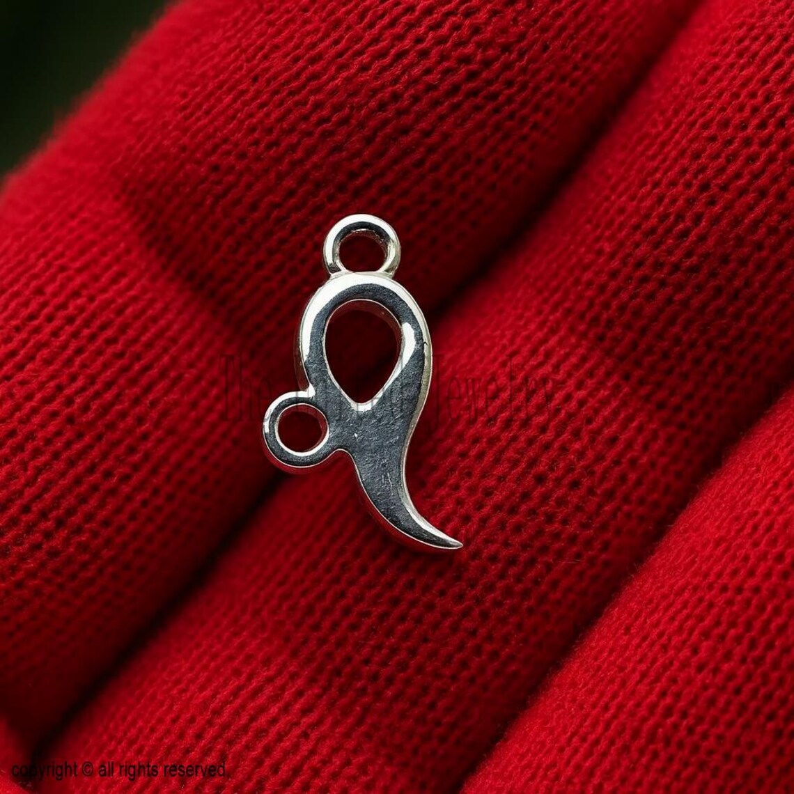 Vintage Sterling Silver Leo Charm Pendant – Zodiac Astrology Sign