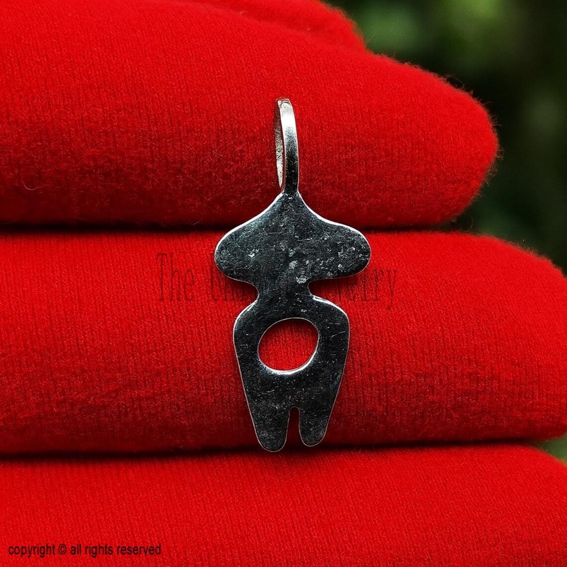 Sterling Silver Tooth Charm: Polished Dental Hygienist Necklace, 15mm