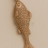 Sterling Silver Fish Pendant – Ornate Engraved Vintage Necklace