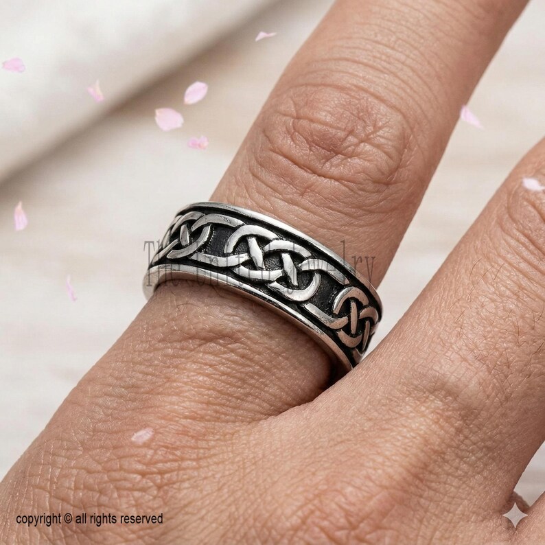 Handmade Filigree Band Ring 925 Sterling Silver Jewelry
