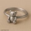 Gold Teddy Bear Ring – 18K Gold Plated Sterling Silver