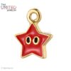 Handmade 925 Sterling Silver With Red Enamel Star Pendant Charm Jewelry