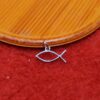 925 Sterling Silver Handmade Fish Charm Pendant Jewelry