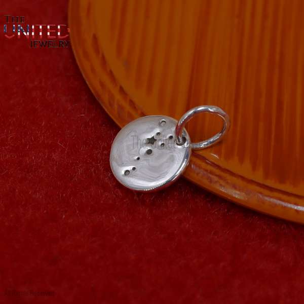 925 Sterling Silver Handmade Zodiac Charm Pendant Jewelry