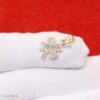 925 Silver Clover Pendant, Four Leaf Diamond Charm, Gold Plated Lucky Jewelry