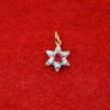 925 Silver Star Pendant, Multi Stone Diamond Charm, Gold Plated Jewelry