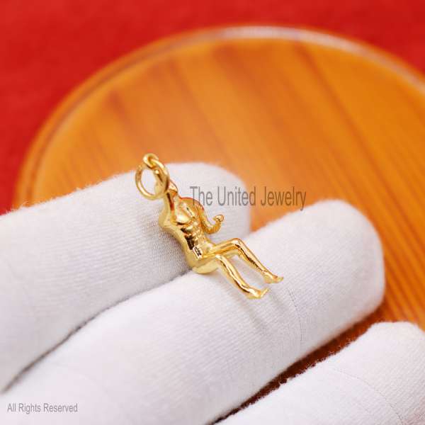 925 Silver Climbing Man Pendant, Unique Figure Charm, Gold Plated Jewelry Gift