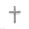 925 Sterling Silver Pave Diamond Cross Pendant – Christian Symbolism