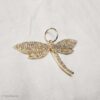 Sparkling Dragonfly Pendant - 925 Sterling Silver Gold Plated